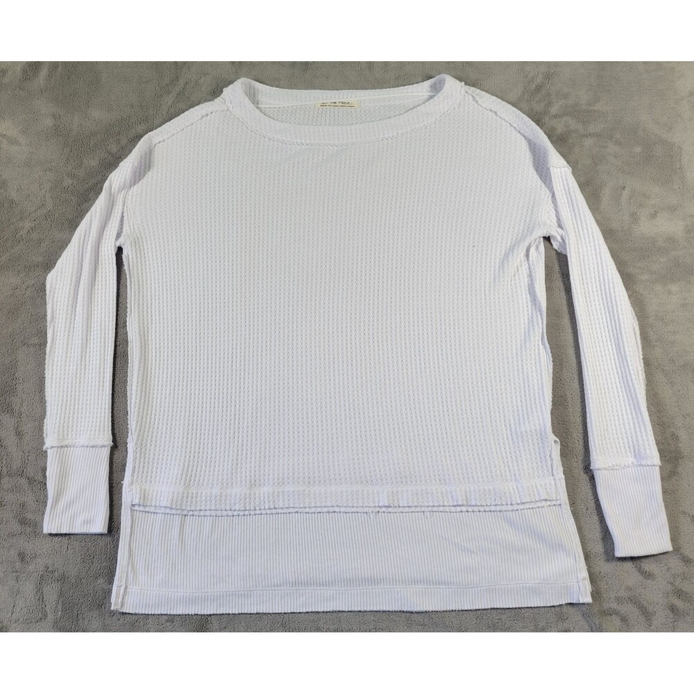 We The Free North Shore Thermal Tunic Womens Size Medium White Coastal Minimal